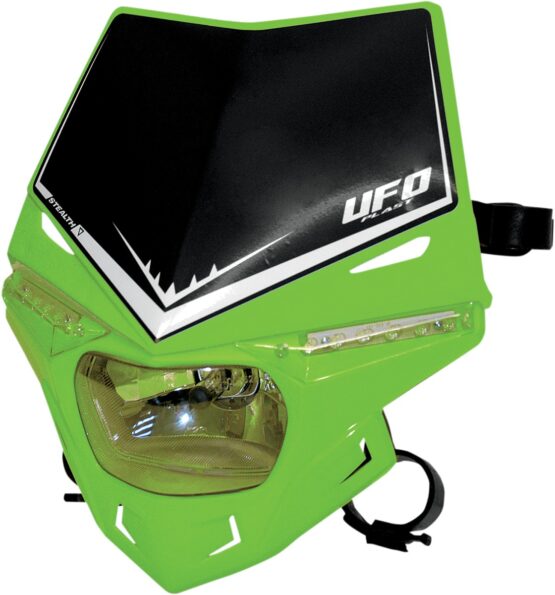 UFO Stealth Two-Piece Headlight System Universal Green