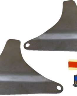 Drag Specialties Chrome Sissy Bar Side Plates For Harley-Davidson Softail