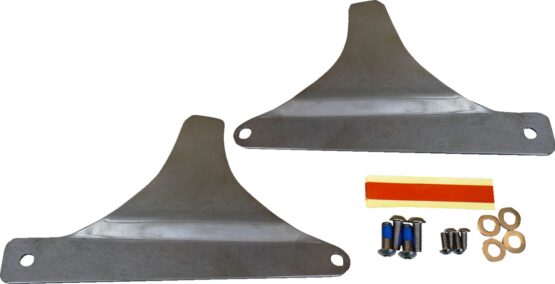Drag Specialties Chrome Sissy Bar Side Plates For Harley-Davidson Softail