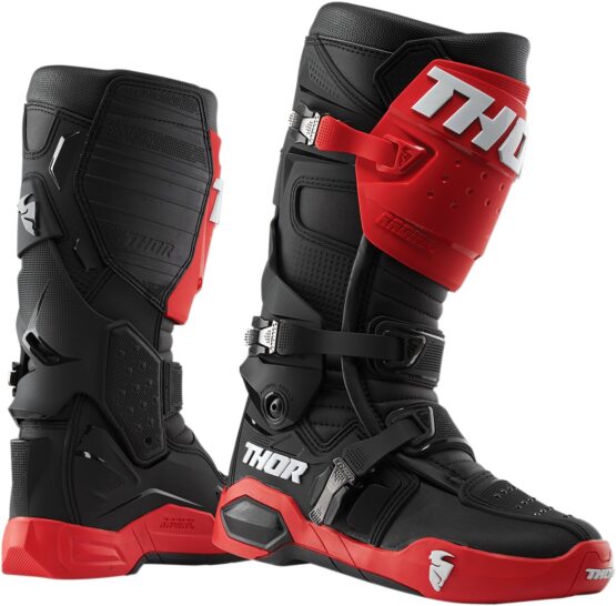 Radial Dirt Bike Boots - Black & Red Men's Size 15