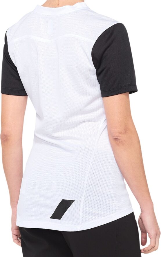100% Women's Ridecamp Jersey White/Black Size L - Image 2