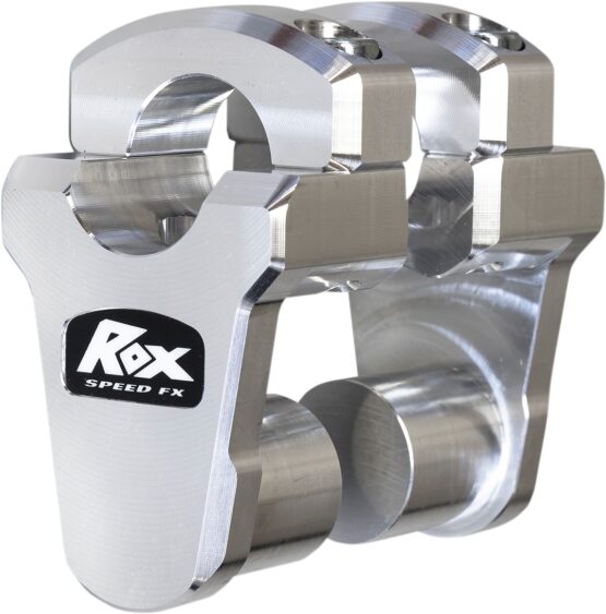 Rox Speed FX Pivoting Handlebar Risers 2in Chrome for 1-1/8in Bar Clamps