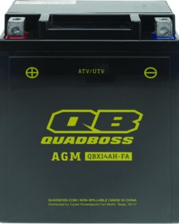 QuadBoss AGM Battery QBX14AH-FA Maintenance-Free Fits 11-12 Arctic Cat 350