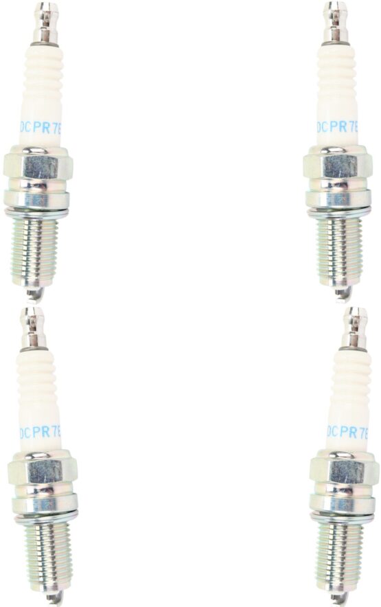 4 Pack DCPR7E Standard Spark Plug, Terminal Nut