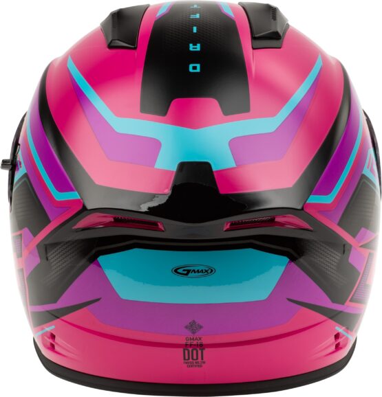 GMAX FF-18 Drift Helmet Pink/Blue/Black XL - Image 3