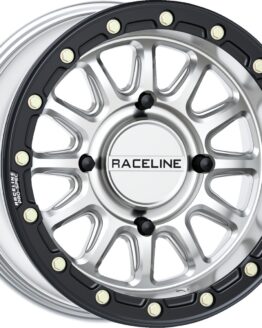Raceline Alpha 15x7 Beadlock Wheel Hyper Silver/Black 4x156 +10