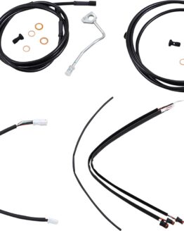 Extended Black Control Cable Kit for 18" Gorilla Bars