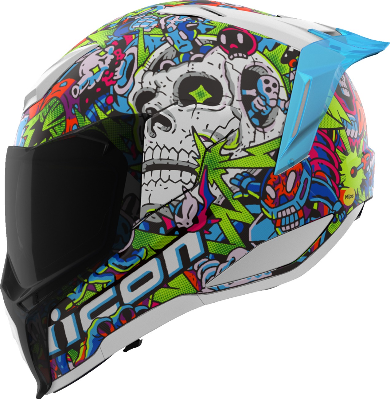 ICON Ultraflite Doodle 3 MIPS Helmet Medium Multi-Color - Image 3