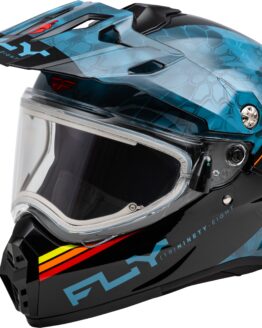 Fly Racing Trekker CW Conceal Snow Helmet Elec Shield Slate/Black/Red Small