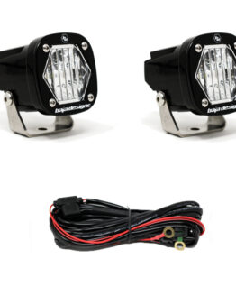 S1 Wide Cornering LED Light w/ Mounting Bracket Pair Baja Designs