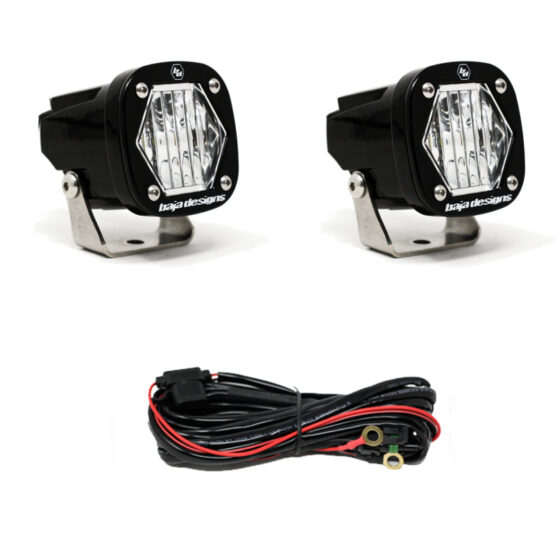 S1 Wide Cornering LED Light w/ Mounting Bracket Pair Baja Designs