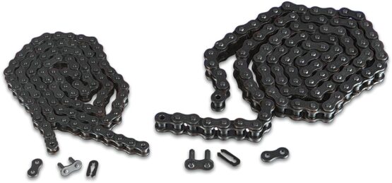 Parts Unlimited 520 Standard Motorcycle Chain 124 Links Black