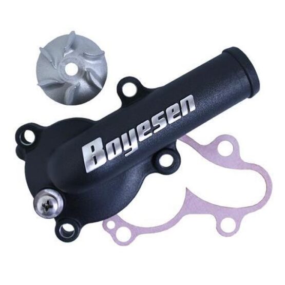 Boyesen Black Water Pump Cover & Impeller Kit Fits 19-20 Kawasaki KX450