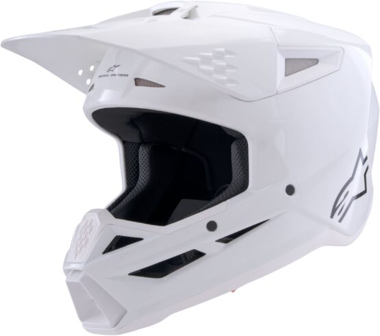 Alpinestars SM3 Solid Helmet White Gloss Medium