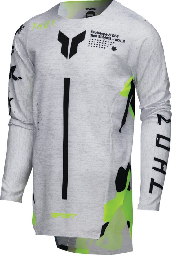 Thor Youth SPORTMODE Riot Jersey Large Black Fluorescent Yellow