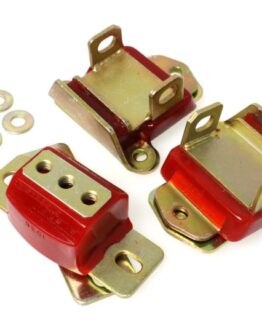 67-72 Camaro/64-72 Chevelle/63-82 Corvette Red Zinc 2 Engine & 1 Trans Mount Set