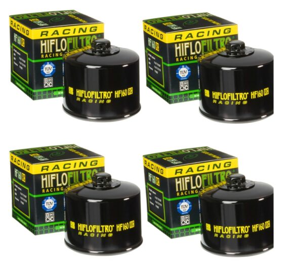 HF160RC Race Oil Filter - Black - 4 Pack