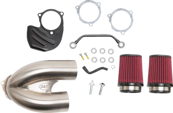 S&S Tuned Induction Air Cleaner Kit Stainless Harley M8 Models