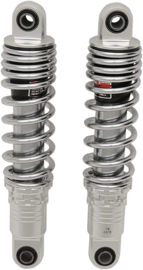 Drag Specialties Premium Adjustable Rear Shocks Chrome 12in For Harley Sportster - Image 2