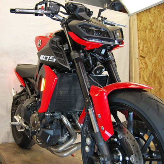 New Rage Cycles Front LED Turn Signals Clear Fits 21-24 Yamaha MT-09 - Image 2