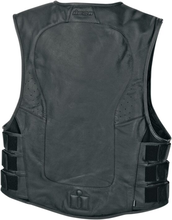 D30 Leather Vest - Black Men's S/M - Image 10