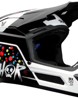 Thor Youth Fleet Splat Helmet - Medium, Black