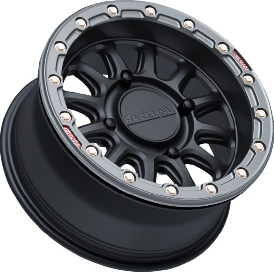 Raceline Alpha Beadlock Wheel 15x7 4x156 +10 Black/Gunmetal - Image 5