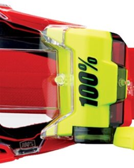 100% Armega Forecast Goggles Fluorescent Yellow Nuketown Red Adult
