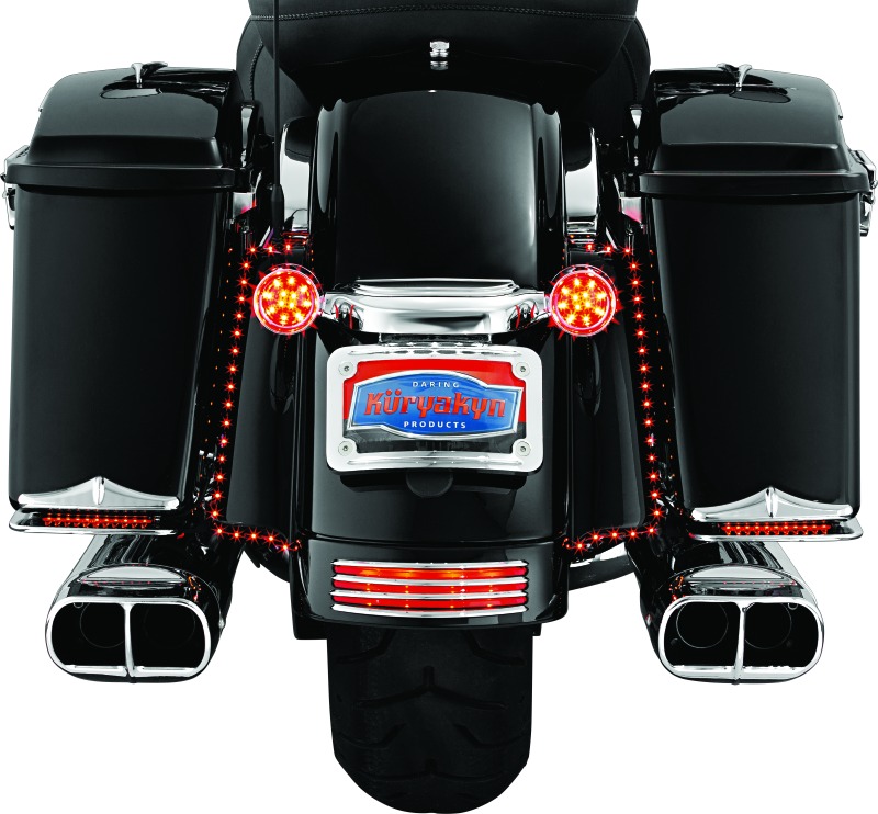 Kuryakyn Curved License Plate Mount Chrome - Image 4