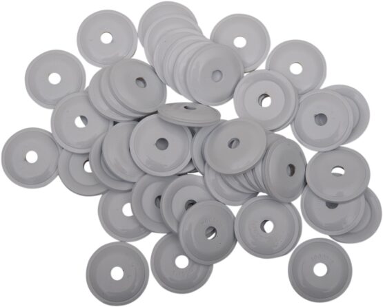 Woody's Round Grand Digger Support Plates 48 Pack White - Image 2