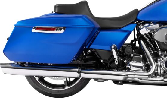 Drag Specialties Predator III 2-Up Seat Extended Reach Vinyl Smooth FLT/FLH 23-24 - Image 2