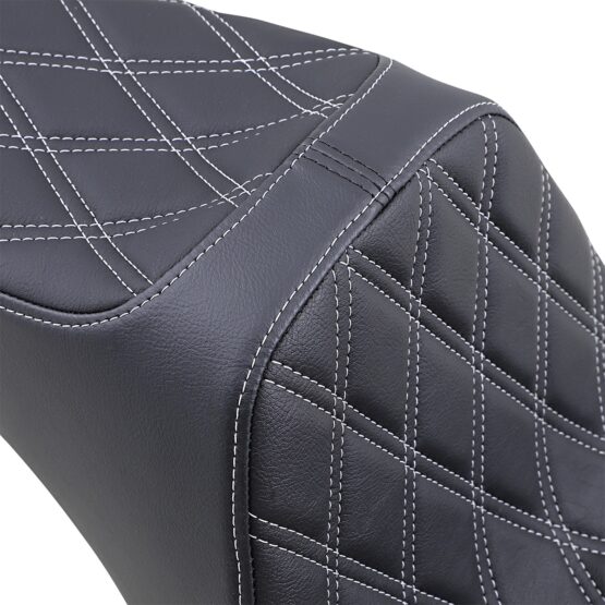 Predator III Seat- Double Diamond Silver Thread 7in Tall Rider Support-2Up - Image 2