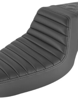 Saddlemen Step-Up Seat Black Tuck-n-Roll Lattice Stitch For Harley Sportster