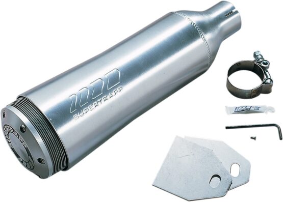 4" Aluminum Universal Slip On Exhaust Muffler - 2" ID