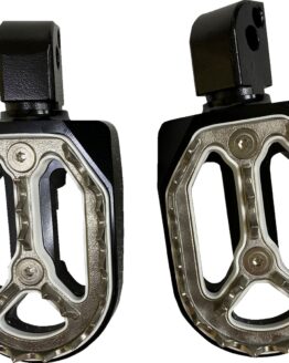 Drag Specialties Qualifier Passenger Foot Pegs Black Harley Pan America