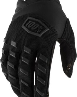 100% Youth Airmatic Gloves Black/Charcoal - Youth XL
