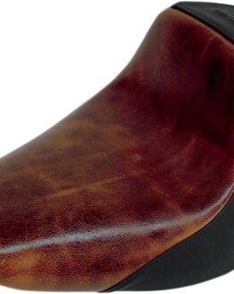 Renegade Lariat Plain Leather Solo Seat Brown Gel Low