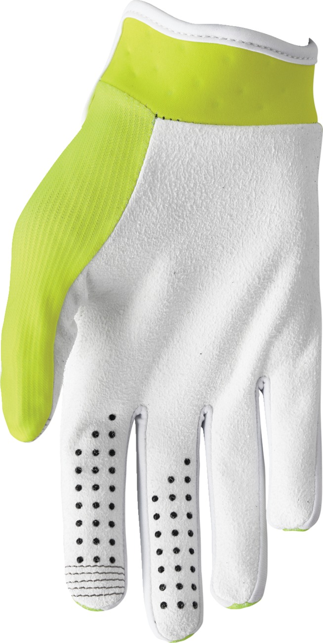 THOR LAUNCHMODE Gloves Men's Small White/Acid - Image 3