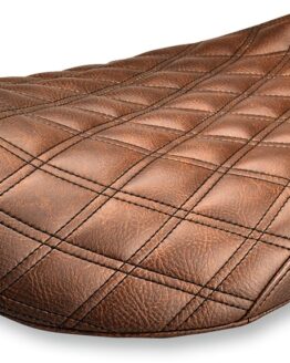 Renegade Lattice Stitched Solo Seat Brown Gel