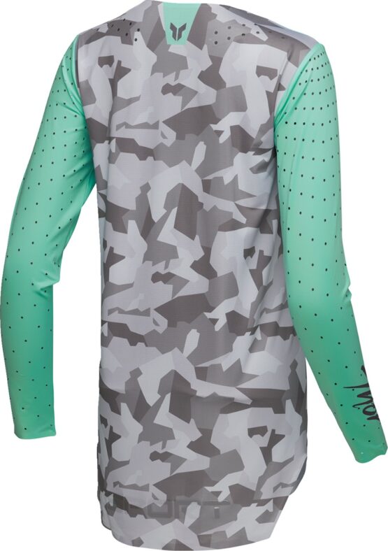 Thor SPORTMODE Shadow Women's Jersey Camo Gray/Green/Teal Medium - Image 2