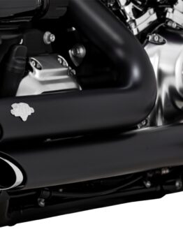 Vance & Hines Shortshots Staggered Exhaust Black For Harley Softail 107/114