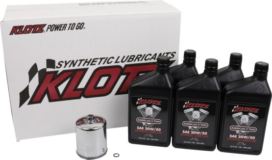 Klotz Oil Change Kit for Harley Twin Cam & Milwaukee-Eight