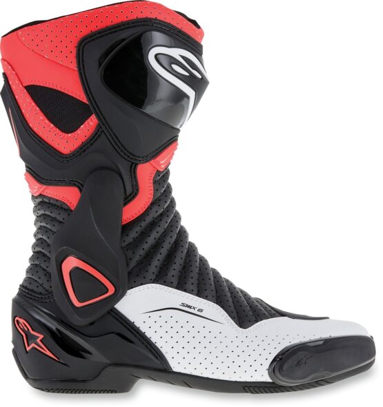 SMX-6v2 Vented Street Riding Boots Black/Red/White US 12 - Image 4