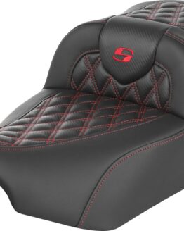 Saddlemen Roadsofa Extended Reach Seat Red Stitch Harley FLTR/FLHX 23-24