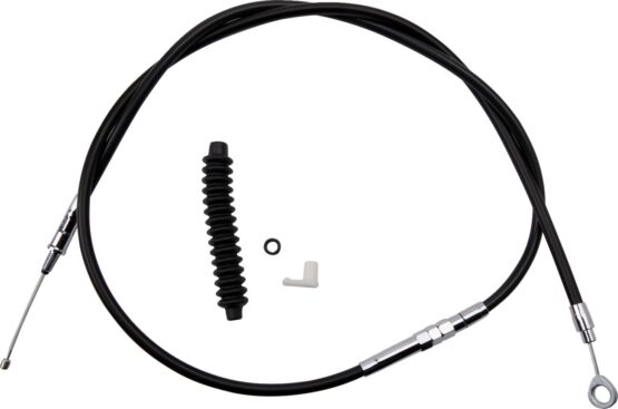 Drag Specialties Black Vinyl Clutch Cable Standard Harley Touring