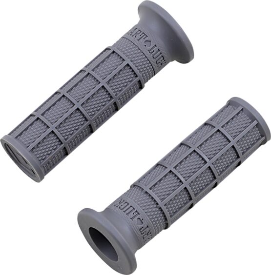 ODI Hart-Luck Full-Waffle Slip-On Grips Graphite 1 Inch V-Twin