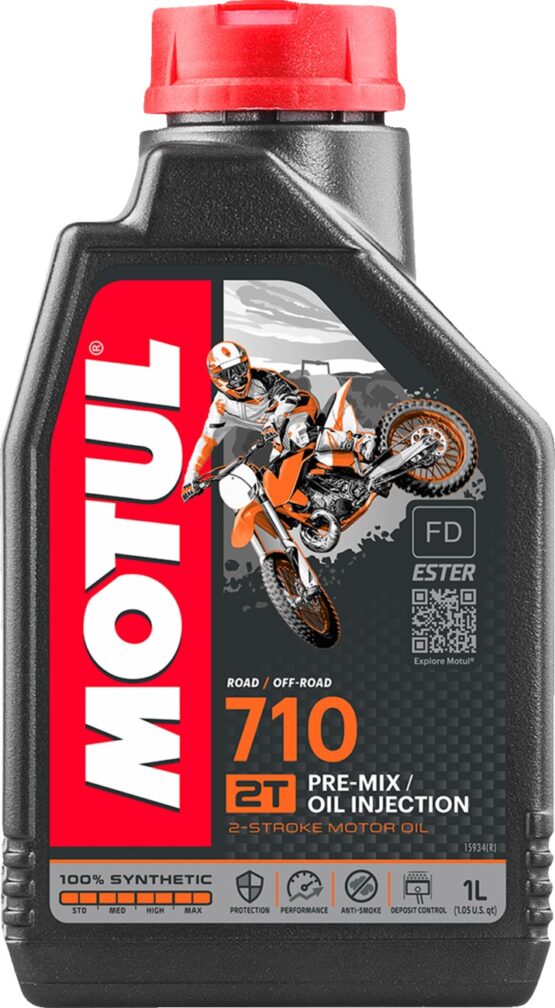 Motul 710 2T Synthetic 2-Stroke Oil 1L