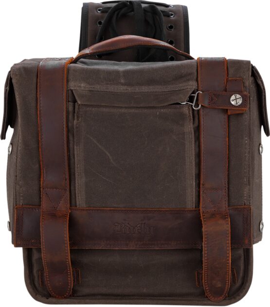 Burly Brand Voyager Throw Over Saddlebags Dark Oak - Image 3