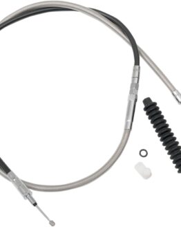 Drag Specialties Braided Stainless Clutch Cable Chrome For Harley-Davidson