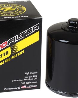 Pro Filter Black V-Twin Oil Filter with Backflow Valve